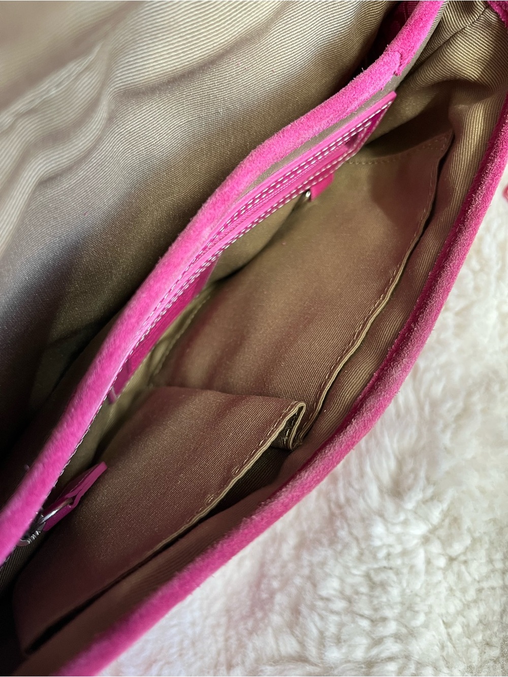 Coach 6818 SMALL Vintage Pink Soho Y2K Signature C Canvas & Suede Bag Rare - Picture 5 of 16